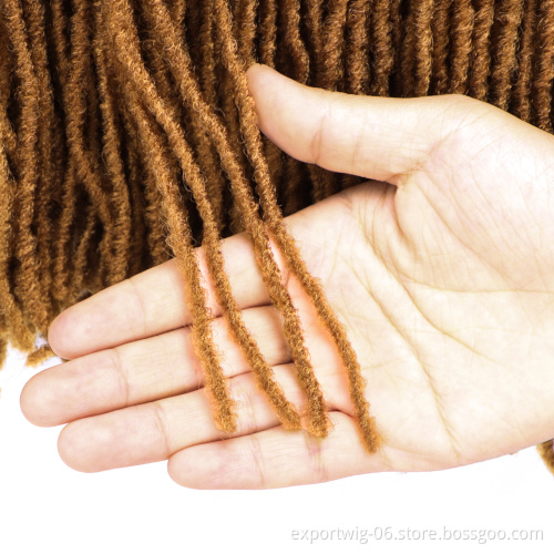 Soft Sister Faux locs Crochet Hair Extension Synthetic Goddess Locs Crochet Hair Micro Sister Straight Braids African Dreadlocks
